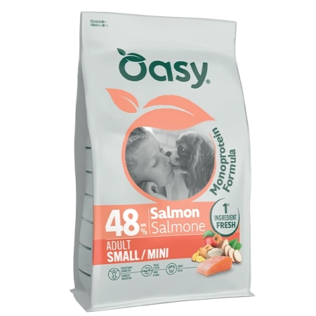 Oasy Monoprotein Adult Small Mini Łosoś 2kg